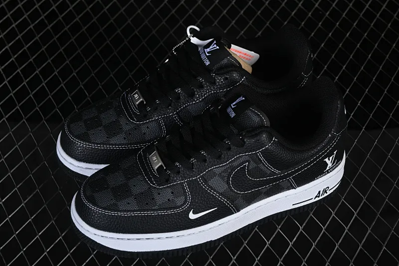 All categories Nk Air Force 1 Air Force series Nk Air Force 1 Low Air Force low-top Nike Air Force 1'07 Low LV joint checkered black pebbles Air Force 1 low-top casual sneakers CZ3986-001